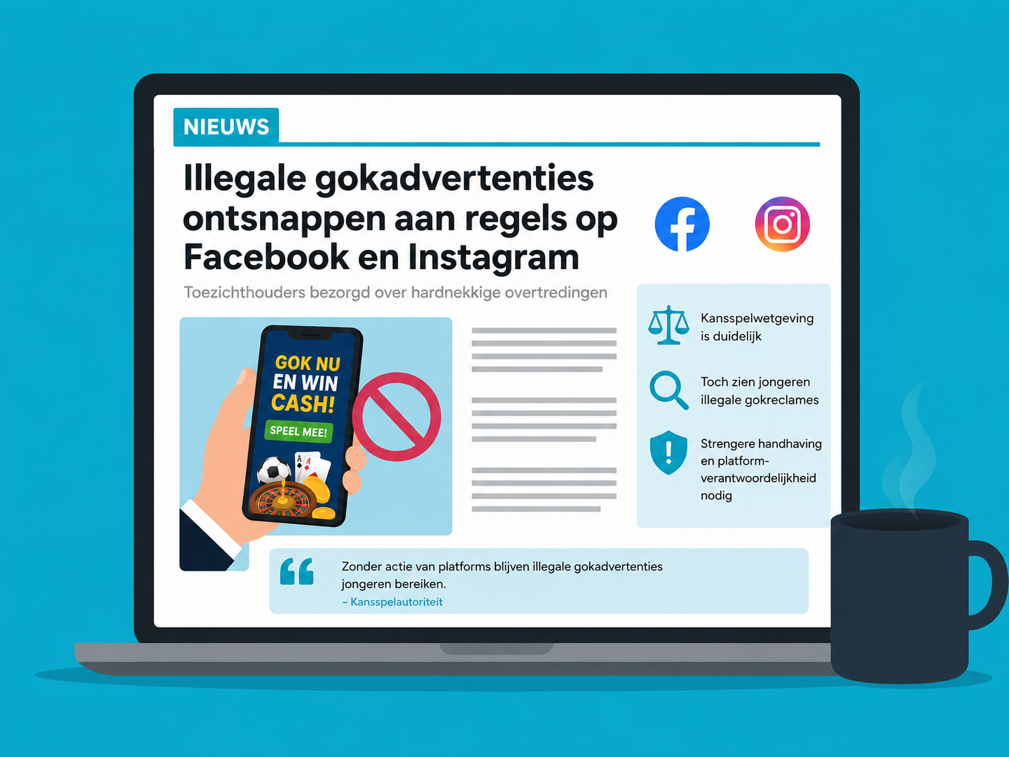 META en illegale gokreclame